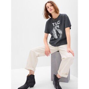 TLC Gap Relaxed Graphic T-Shirt Top Band Tee Size M T-Boz Lisa Left Eye Chilli